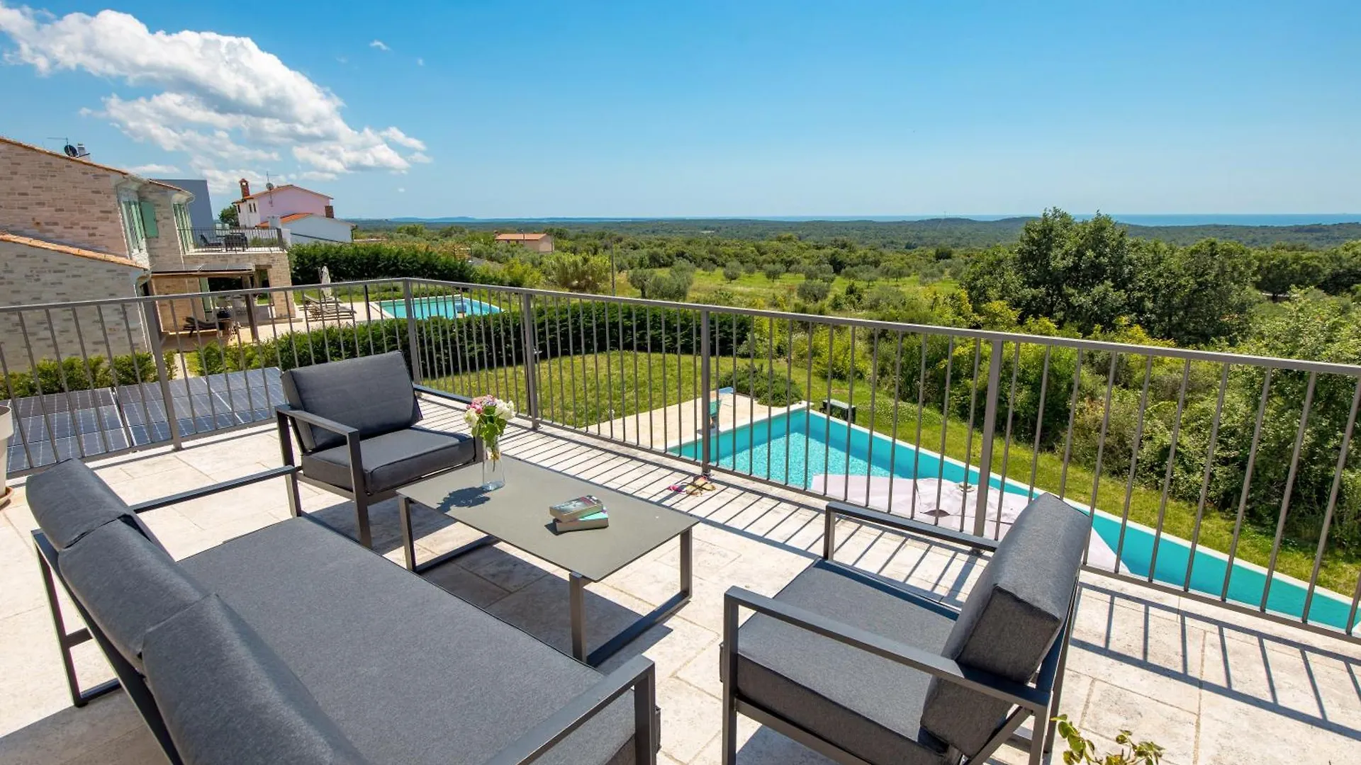 Villa Plava With Panoramic Seaview And Big Pool Bale 0*,  Croatia