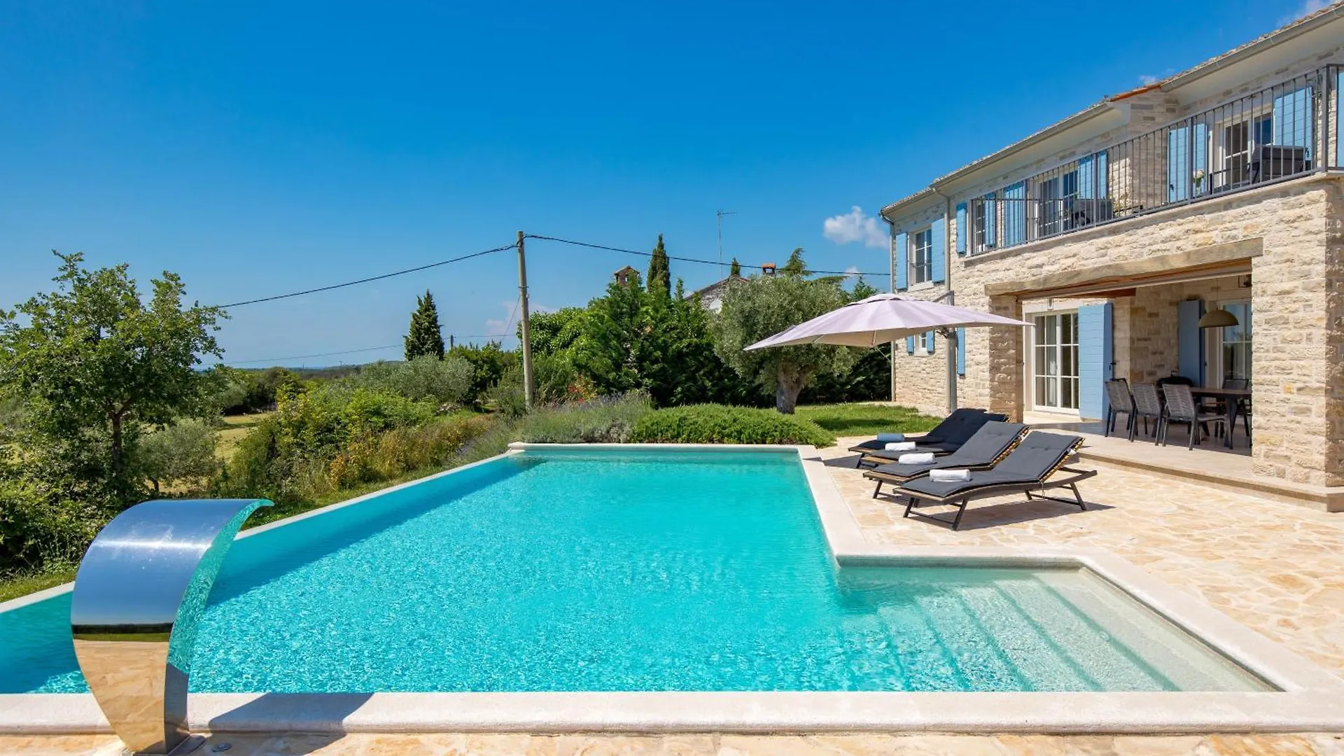 Villa Plava With Panoramic Seaview And Big Pool Bale 0*,  Croatia
