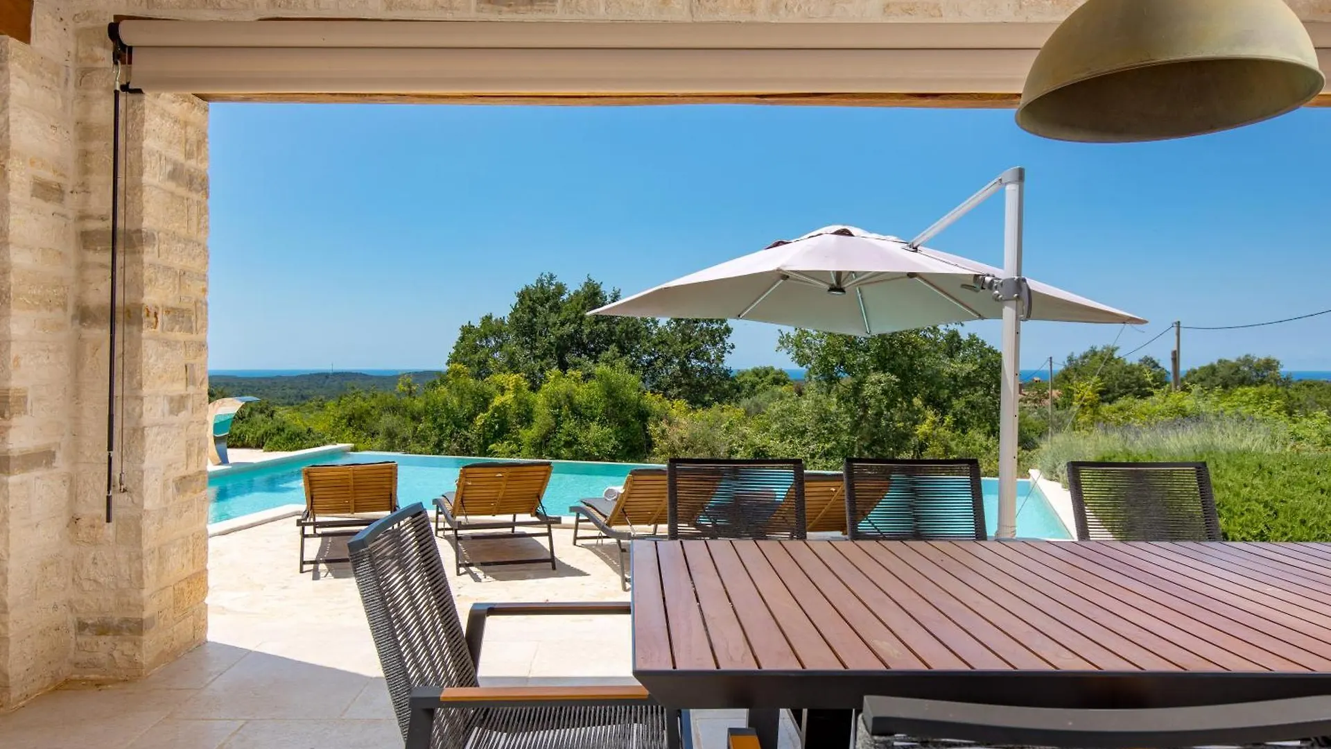 Villa Plava With Panoramic Seaview And Big Pool Bale