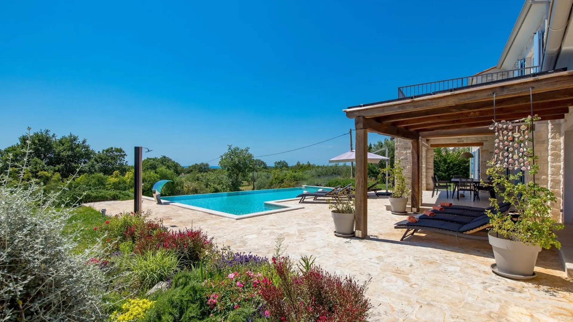 Villa Plava With Panoramic Seaview And Big Pool Bale